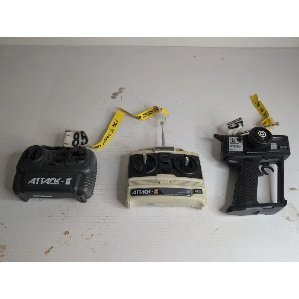 Lot Of 3 RC Remotes Futaba II III And Tower Hobbies System 3000